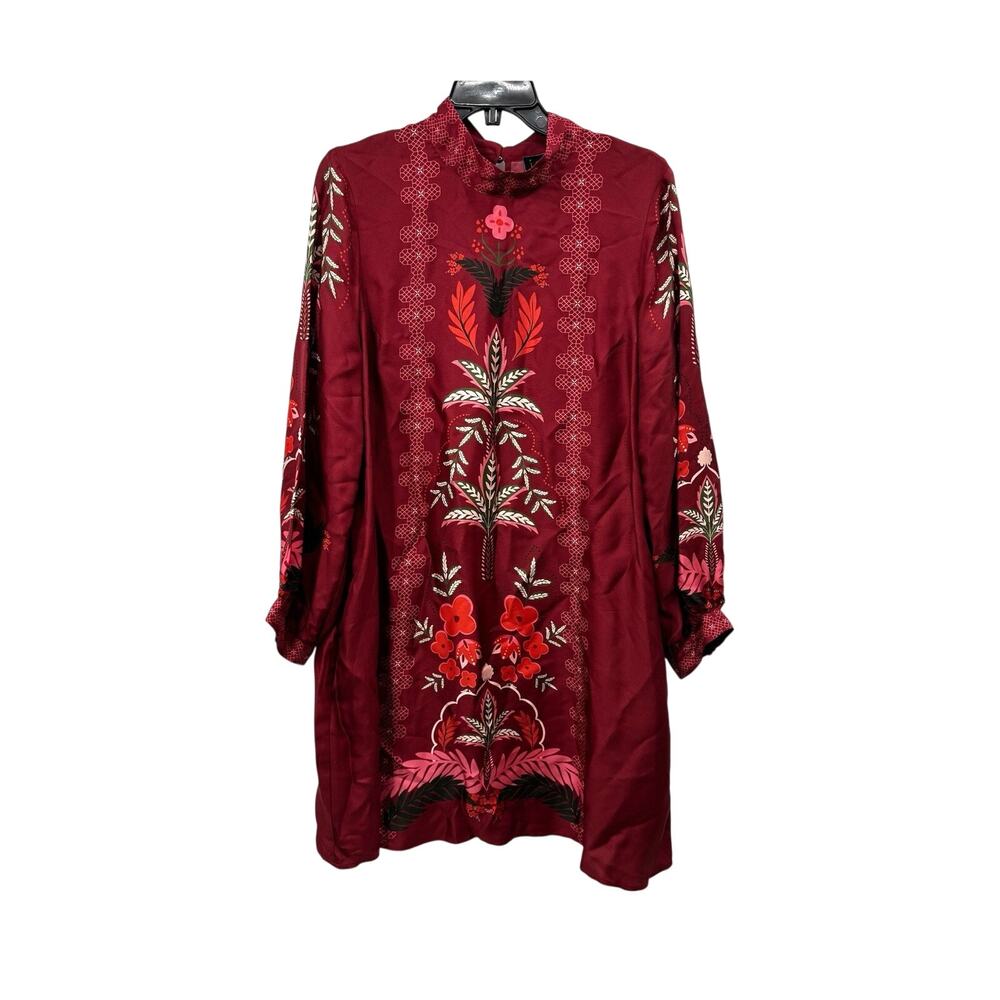 Johnny Was Jade Kalova Mini Dress Caleta Size Small Silk Blend MSRP $398